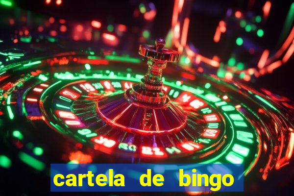 cartela de bingo cha de panela